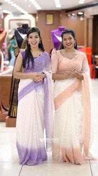 Soft Crushed Organza Saree ❤️Lightweight feel and beautiful colour options for every occasion.