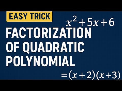 . 📘 Factorization of Quadratic Polynomial | Step by Step Explanation. #polynomial #maths