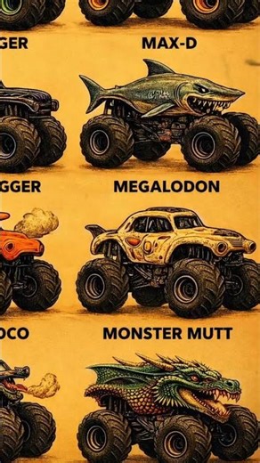 8 Legendary Monster Jam Trucks 🤯#gravedigger #monstermuttdalmatian#maxd #eltoroloco#monsterjam