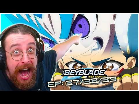 LA FINALE DU TOURNOIS EN ÉQUIPE ! 😭LE BÉBÉ CADUM - BEYBLADE BURST EPISODE 37,38,39 REACTION FR