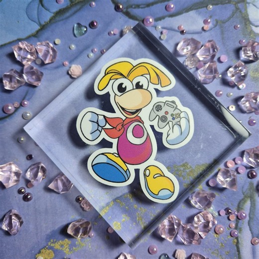 Game Series Rayman Console Vinyl Matte Sticker - Etsy