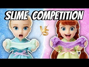 ELSA vs ANNA Slime Competition!! ✨ CRAZY Slime Challenges with Rapunzel