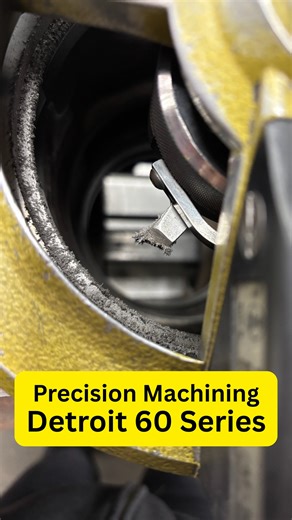 4.9K views · 75 reactions | Precision matters. We machined this Detroit 60 Series block 0.003" to restore perfect counterbore and deck alignment — no shims, no leaks, just long-term reliability.  From worn to ready — another engine saved at Baril Engine.   Drop a comment if you’ve run into counterbore wear before! | Baril Engine Rebuilding, Inc. | Facebook