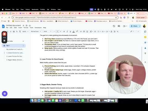 Strategies to Control Snacking and Manage Cravings 🍏