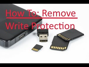 How To Remove Write Protection From SD ,Micro SD Memory Card, or a Hard Drive