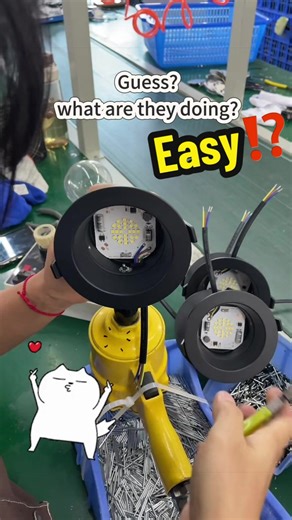 Looks simple?How fast can u do this!?💡🤓🔧👋😃#led #spotlight #light #factory #wholesale