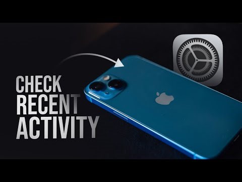 How to Check Recent Activity on iPhone (tutorial)