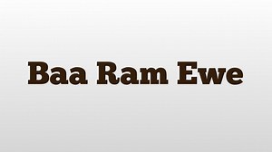 Baa Ram Ewe meaning and pronunciation
