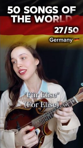 Für Elise (Beethoven) Mandolin version (most famous piano piece) 🇩🇪 (27/50)