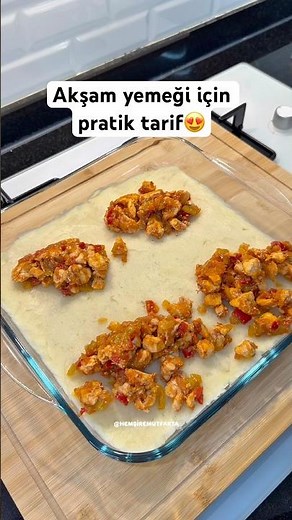 Patates püreli tavuk sote 😍 tarif yorumda✨ takip etmeyi unutmayın 🌺
