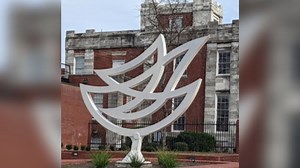 Dedication: Harrelson Center sculpture exemplifies beacon of hope to community