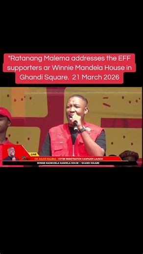 Ratanang Malema Addresses EFF Supporters in Johannesburg