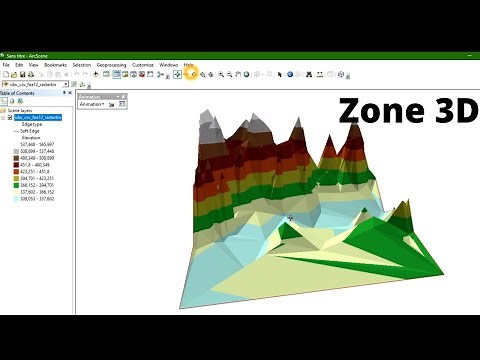 Réaliser une carte 3D dans ARCGIS (Arcscene)