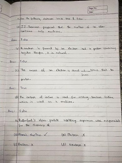 Class 9 Science||Chapter 4 Structure Of The Atom||Question/Answers||