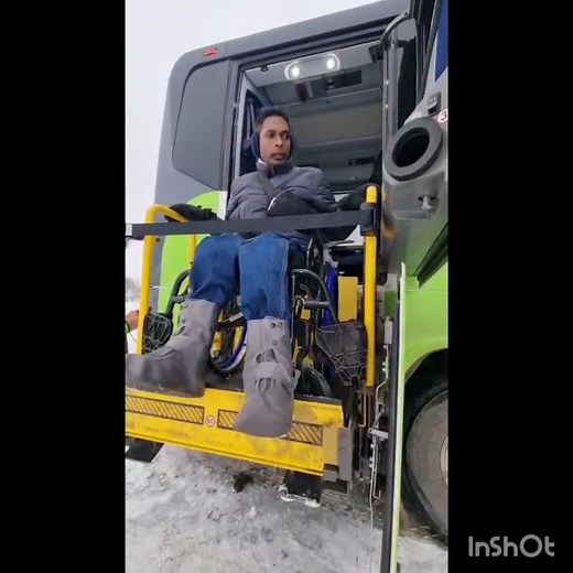 wheelchair lift on bus