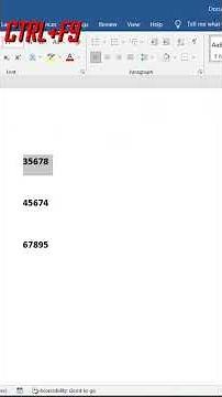 Change number into text|Use of ctrl + f9 in ms word.