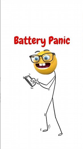 POV: Your Phone Hits 1% 😂⚡📱 #shorts #memes