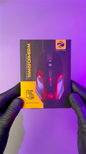 ZEBRONICS Transformer M with a High-Performance Gold-Plated USB Mouse | Gaming mouse