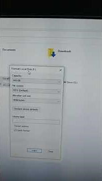 How to format drive of windows 10?