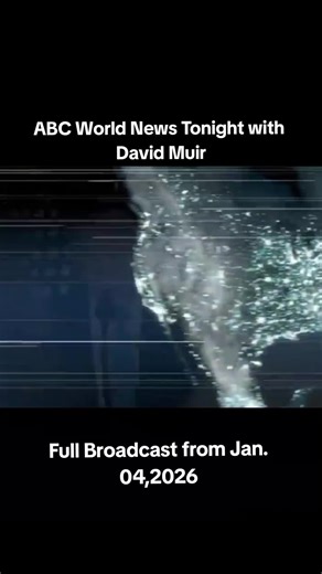 ABC World News Tonight with David Muir - Full Broadcast from Jan. 04, 2026#worldnews #breakingnews #poltics #uspolitics #news