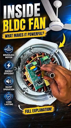 What Inside the BLDC Fan ?😨