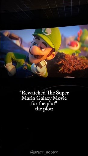 Rewatched The Super Mario Galaxy Movie for the Plot🤭💚