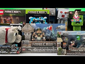 Unboxing and Review of Minecraft Movie Toys Collection