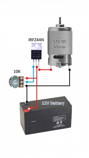 DC Motor Speed Control Circuit #electronics #science #fyp #facebook #reels | RG Electric