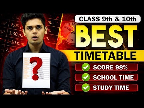 Topper’s Timetable for Class 9 & 10🔥 | Score 95%+ Easily | Prashant Kirad Sir | @one-shotChannel