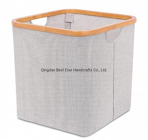 [Hot Item] Home Soft Storage Cubes with Bamboo Rim