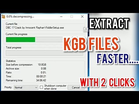 How to Extract KGB Files FASTER - With 2 clicks