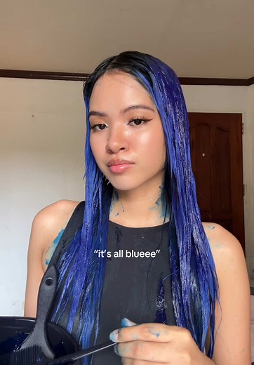 Hair Transformation Journey: From Blue to Bold Colors