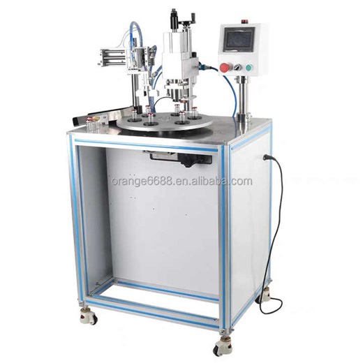 Automatic Rotary Desktop Bottle Capping Machine for Glass Vials Aluminum Plastic Caps Small Bottle Sealer for Laboratory Use