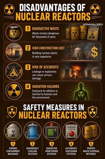 Nuclear Reactors Explained | Types, Uses, Advantages & Safety ⚛️ #chemistry #education #nuclear