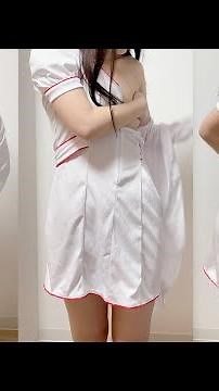 【ノーパンノーブラ生脱ぎ】看護師👗ナース服 生着替え【下着紹介】