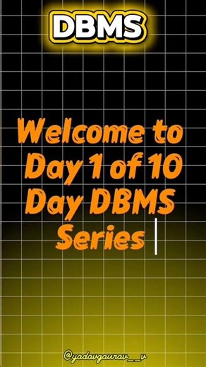 Welcome to Day 1 of 10 day DBMS Series in easy language #multimodeldatabase #dbpedia