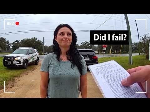 Drunk Mom Laughs Through Her DUI Test, Until the Cuffs Come Out