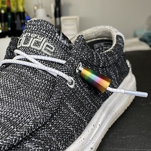 Hey Dude Accessories / Custom Hey Dude / Shoe Lace Personalization / Custom Shoe Lace / Rainbow / Custom Aglets - Etsy
