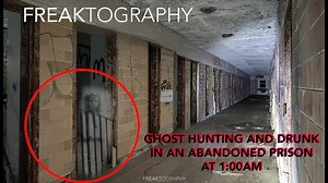 Late night ghost hunting inside a haunted abandoned prison