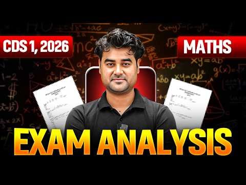 CDS 1, 2026 Maths Exam Analysis 💪 | CDS Live Paper Discussion 🤩 | CDS 1, 2026 Exam | UPSC CDS Exam🔥