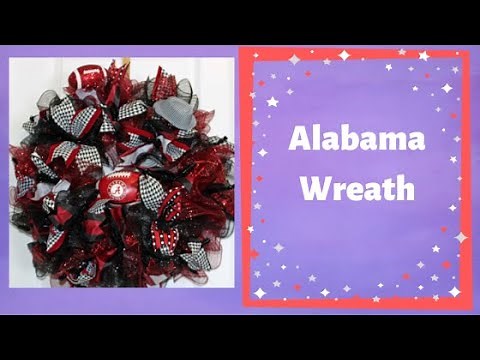 How to make a deco mesh ruffle wreath with fewer cuts