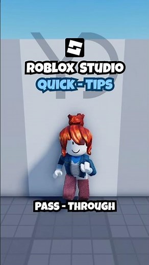 RSQT: How to Make Parts Pass-Through in Roblox Studio #shorts #robloxdev