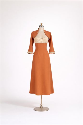 Mermaid Gown With Handwoven Straw Bodice – Couture Crepe Bridal Dress & Jacket - Etsy