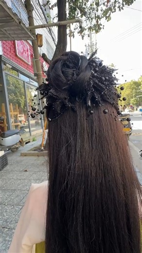 Try this Beautiful hair style 😍 #hairstyle #hairtutorial #viral #beauty #viralvideo #bunhairstyle