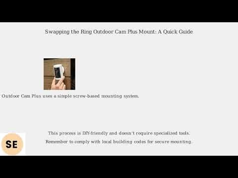 How to Change Mount on Ring Outdoor Cam Plus – Swap Brackets & Re-Aim View