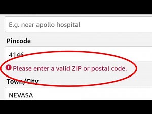 How To Fix Amazon Please enter a valid ZIP or Postal Code. Address Problem Solve