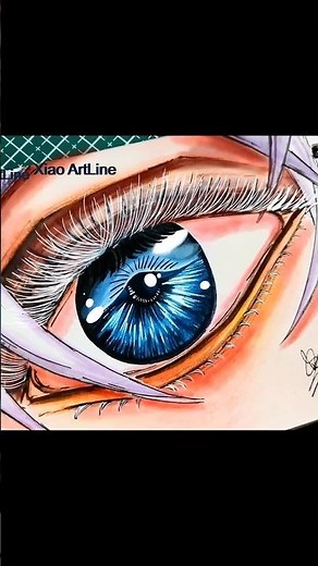 Draw Gojo's Eay - Jujutsu Kaisen | easy Eye Tutorial/step by step #eye #gojo #jujutsukaisen #easy