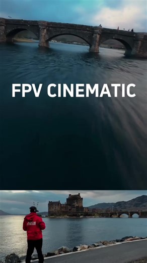 Pilot Vision at Eilean Donan Castle 🏰😋 #dronephotography #fpvcinematic #fpvpilot #caddx #walksnail