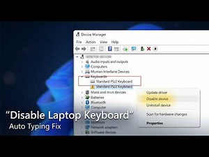 How to DISABLE Laptop Keyboard (Auto Typing Problem Fix)