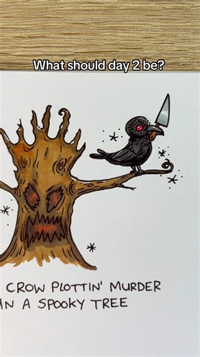 Day 1 of the 13 days of Halloween doodle sheet… | Never Stay Dead